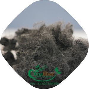 เส้นใยโพลีเอสเตอร์รีไซเคิล Vinafiber 6D SD สีดำ เกรด GRS ทนไฟ ใช้สำหรับแผ่นรองที่นอน ผ้าไม่ทอ - Product Image 3