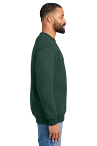 Sweat-shirt à col rond pour homme, 100% coton, couleur unie, coupe classique, pull décontracté, tissu tricoté d'hiver, HSI anti-rétrécissement, doublé - Product Image 2