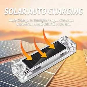 Bombillas LED TCYATO para Autos, Luz Estroboscópica Solar Anticolisión, Luz de Advertencia Nocturna para Modificación de Autos y Scooters Eléctricos, Impermeable - Product Image 3