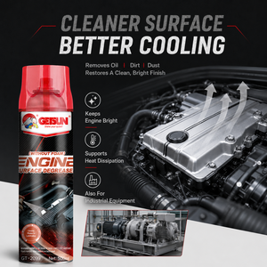 Nettoyant pour <span class=keywords><strong>compartiment</strong></span> <span class=keywords><strong>moteur</strong></span> Getsun, aérosol dégraissant, spray anti-taches d'huile, anti-poussière, sûr pour les surfaces automobiles, le plastique, le caoutchouc et la peinture - Product Image 4