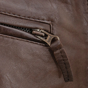 Chaquetas de cuero para hombre, estilo casual, moda urbana, las más vendidas, precio asequible, manga larga, estilo motero. - Product Image 3