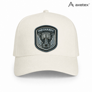 Mechanic Embroidered <b>Baseball</b> <b>Cap</b> Unisex Casual Hat Beige Hand Embroidery Logo Design - Product Image 1