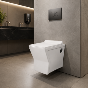 WC monobloc en céramique OPERA MODERN avec siphon en P, chasse d'eau Cyclone, garantie 5 ans, nettoyage facile, à poser au sol, pour VILLA, HÔTEL, APPARTEMENT - Product Image 3