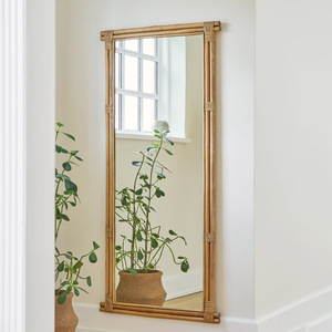 Full body webbing <b>mirror</b> decorative homeware essentials best price natural rattan floor <b>mirrors</b> - Product Image 4