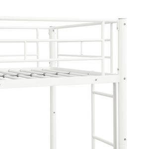 Lit superposé en métal blanc avec lit gigogne - Product Image 3