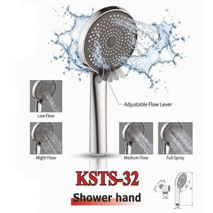 Ready Ship Modern Chrome Hand Shower High Pressure Dual <b>Spray</b> Wall <b>Mount</b> Bathroom Shower Head KSTS-32 KSN Vietnam - Product Image 3