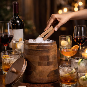 Cubo para almacenamiento de vino, cubo de hielo para barra, soporte para hielo para fiestas, contenedor para enfriar vino, suministros para bar en casa, accesorios para bar. - Product Image 5