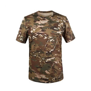 Wholesale Mens <b>Camo</b> T Shirt Classic Hunting Pattern Breathable Durable Field Operation Camouflage Breathable Cargo Hunting shirt - Product Image 6