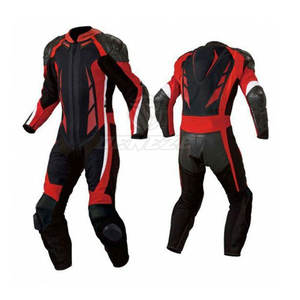 Combinaison de moto en cuir véritable imperméable de haute qualité, fabriquée au Pakistan, en vente - Product Image 5