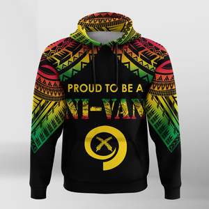 Sudadera con Capucha Unisex Proud to Be a Ni Van, Negra, con Estampado por Sublimación, Estilo Casual, Corte Regular, para Invierno, Transpirable y Ecológica - Product Image 2