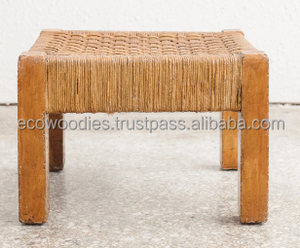 Eco-Friendly Apartment Ottoman Peeda <b>Stools</b> Natural Wooden Frame Space-Saving Multi-Purpose Modern Sitting <b>Stool</b> Bone Inlay - Product Image 2
