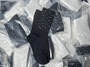 New Trending High Quality Custom Men's Spandex/<b>Polyester</b> <b>Socks</b> Colourful Adult Yoga Sports Athletic Non Slip Crew Design - Product Image 4
