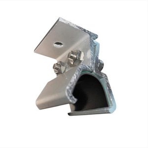 Accesorios de montaje solar VNTECH GLOBAL, clip de aluminio 22x60 para abrazaderas de techo metálico solar - Product Image 1