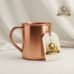 Smooth Barrel Pure Copper <b>Moscow</b> <b>Mule</b> <b>Mug</b> Brass Handle Stainless Steel Lined Metal Cocktail Beer Drinking Cup Wholesale - Product Image 6