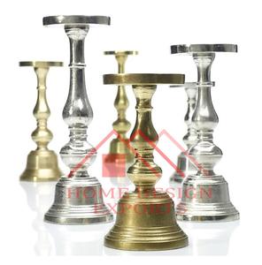 Portavelas de metal con acabado dorado del superventas, decoración de boda, arreglos de velas - Product Image 6