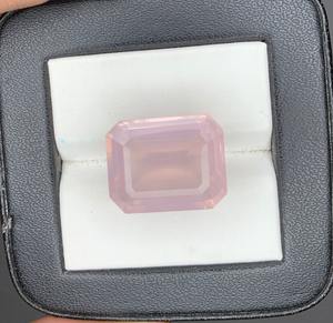 Cuarzo Rosa Natural Facetado, Piedra de Cristal Rosa Suelta para la Fabricación de Joyas, Anillos, Colgantes y Pendientes - Product Image 5