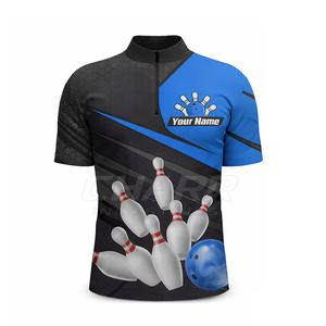 Camiseta de Boliche Personalizada al por Mayor, Ropa Deportiva Informal Colorida con Servicio OEM, Diseño de Sublimación en Oferta - Product Image 2