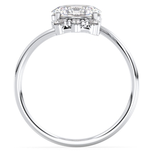 Anillo de Compromiso REYES de Alta Calidad en Oro Sólido de 14K con Corte Ovalado y Moissanita de 1.23 Quilates, Regalo Clásico de Boda, Joyería Fina para Mujer - Product Image 6