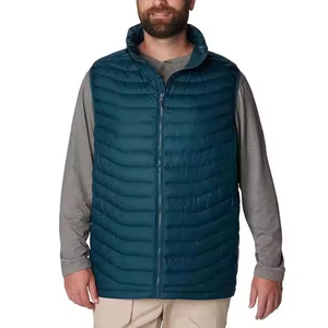 Gilet matelassé léger et chaud pour homme, en tissu brillant, personnalisable en gros, veste sans manches sur mesure OEM pour hommes - Product Image 5