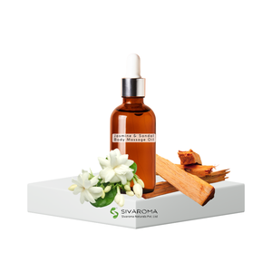 Aceite de Masaje Corporal de Jazmín y Sándalo, 100% Puro, Compuesto de Aceites Esenciales de Primera Calidad, Fabricante OEM, Proveedor, Venta al Por Mayor, Privado - Product Image 1