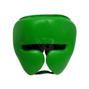 Casque de boxe Muay Thai en cuir synthétique de haute qualité avec logo personnalisé, protège-tête personnalisé pour l'entraînement et la compétition, prix de gros - Product Image 2