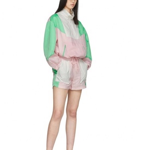 Chaqueta Cortavientos para Mujer en Oferta, Chaqueta Deportiva Ligera de Nailon con Media Cremallera y Diseño de Parches, Anorak, Abrigo para Mujer - Product Image 5