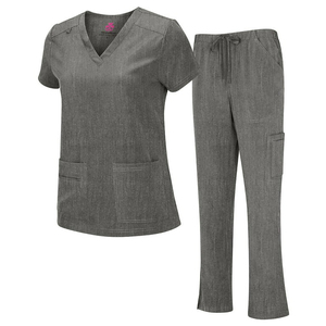 Uniformes Médicos a Precio de Fábrica, Conjuntos de Uniformes para Enfermeras, Ropa de Trabajo, Traje de Manga Corta con Cuello en V, Conjunto de Uniformes Médicos Unisex - Product Image 2