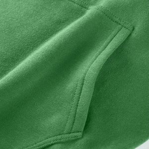 Sweat-shirt à capuche vert pour homme, coupe classique, style décontracté, tissu tricoté, couleur unie, design avec poche - Product Image 4