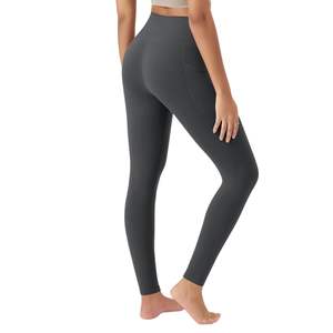 Leggings Deportivos de Cintura Alta para Mujer, Elásticos, para Gimnasio, Entrenamiento, Running, Yoga, Ropa Deportiva, con Bolsillo Lateral - Product Image 2
