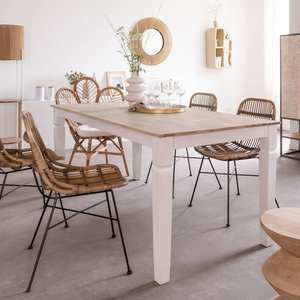 โต๊ะอาหารไม้มะม่วง แวนดาน่า นิมบัส ลูนาริส - Product Image 3