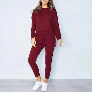 Survêtement en coton pour femmes, ensemble de survêtements 2025 pour femmes, sweat à capuche avec logo personnalisé, coupe ample, couleur personnalisée, vente en gros - Product Image 4