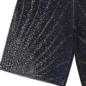 กางเกงขาสั้นผู้ชายทรงหลวม ผ้าคอร์ดูรอย 100% ผ้าฝ้าย เอวกลาง สไตล์โกธิค กระเป๋าห้าช่อง ปิดด้วยเชือกผูก แห้งเร็ว สตรีทแวร์ - Product Image 3