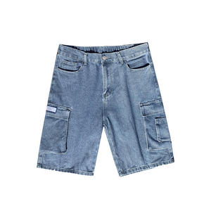 Pantalones Cortos de Mezclilla Casuales de Verano para Hombre, Pantalones Cortos de Mezclilla Lavados con Bolsillos, Pantalones Cortos de Mezclilla Urbanos para Hombre - Product Image 1