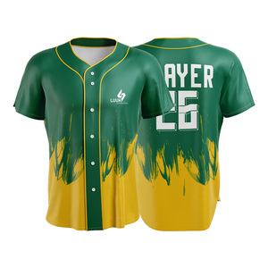 Camiseta de Béisbol Personalizada con Rayas Rosas y Negras, Sublimada, de Manga Corta, que Absorbe la Humedad, de Alta Calidad, Fabricante OEM ODM - Product Image 4