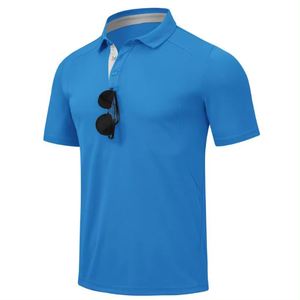 Camiseta de Golf de Manga Corta para Hombre, 2026, de Alta Calidad, con Logotipo Personalizado, Tejido Jersey Sólido de Poliéster/Algodón, Transpirable, Corte Ajustado - Product Image 5