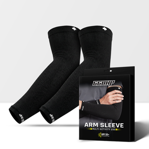 Manchons de protection pour les bras 66BHP UPF50 pour hommes et femmes, rafraîchissants, en polyester, nylon et élasthanne - Product Image 1