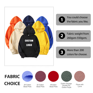 Sudaderas con Capucha Personalizadas para Hombre, de Poliéster/Algodón Grueso, con Logotipo Bordado, Estilo Pullover, para Primavera, Diseño Digital de Alta Calidad - Product Image 5