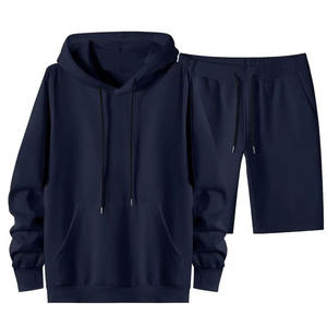 T-shirts imprimés avec logo personnalisé et broderies appliquées, ensembles de survêtements tendance en coton à manches courtes pour hommes - Product Image 5