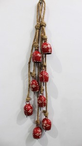 Campanas Decorativas de Metal con Cuerda, Pintadas a Mano, Estilo Indio, Disponibles en Grandes Cantidades - Product Image 3