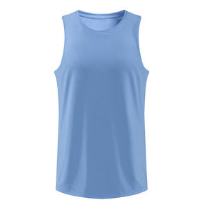 Vente en gros d'usine, t-shirt de sport personnalisé pour homme, débardeur de course - Product Image 3