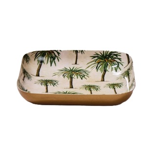 Plateau de service en métal émaillé, best-seller, style vintage, décoratif, pour la maison et la cuisine, utilisation intérieure et extérieure, motif personnalisé - Product Image 2