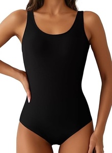 One Piece Polka Dot <b>Swimsuit</b> for Women Deep V-Neck <b>Full</b> <b>Coverage</b> Bathing Suits Ruffle Trim Tummy Control <b>Swimsuit</b> - Product Image 2