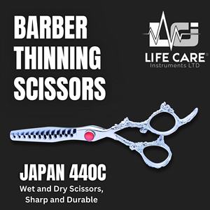 Juego de tijeras de peluquería profesionales Dragon Handle con estuche de transporte, juego de tijeras de peluquería japonesas de Life Care Instr. - Product Image 3
