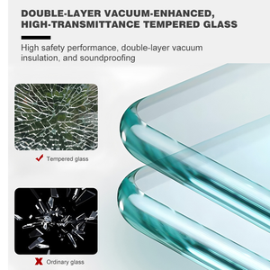 Thiết kế siêu nhà: Cửa sổ trượt <span class=keywords><strong>PVC</strong></span>, kính hai lớp, nhựa, thép không gỉ, loại chống gió ngang mới - Product Image 5