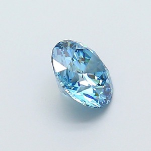 Diamant CVD cultivé en laboratoire, forme ronde, bleu vif fantaisie, clarté VS1, polissage excellent, pierre précieuse brute brillante pour joaillerie fine. - Product Image 4