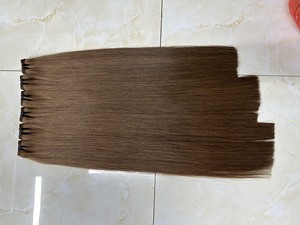 Prix d'usine pas cher Ombre 1B et Brun Foncé Couleur Os Droit Trame Cheveux Prix Double Dessiné Paquets de Cheveux Humains Longs 6-32 - Product Image 4