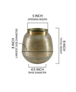 Elegante Florero de Metal para Mesa, Decoración Moderna para el Hogar, Adorno de Lujo para Salas de Estar y Comedor - Product Image 3