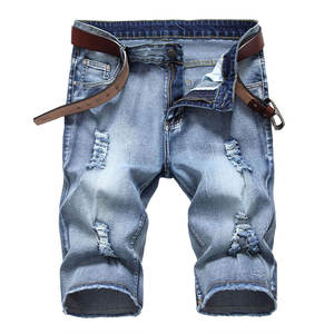 Pantalones Cortos de Mezclilla para Hombre, Estilo Urbano, con Logotipo Personalizado del Fabricante, al Mejor Precio, Venta al Por Mayor - Product Image 1