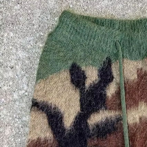 Wholesale Heavyweight Cotton Mohair Shorts Men Gym Fitness Quick Dry Summer Beach Running Sublimation Shorts - Product Image 2