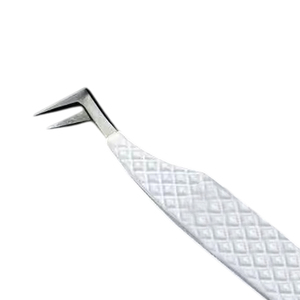 Pinzas Profesionales de Acero Inoxidable con Punta Suave Antimagnética y Logotipo Personalizado para Extensión de Pestañas de Volumen, Marca Privada - Product Image 2